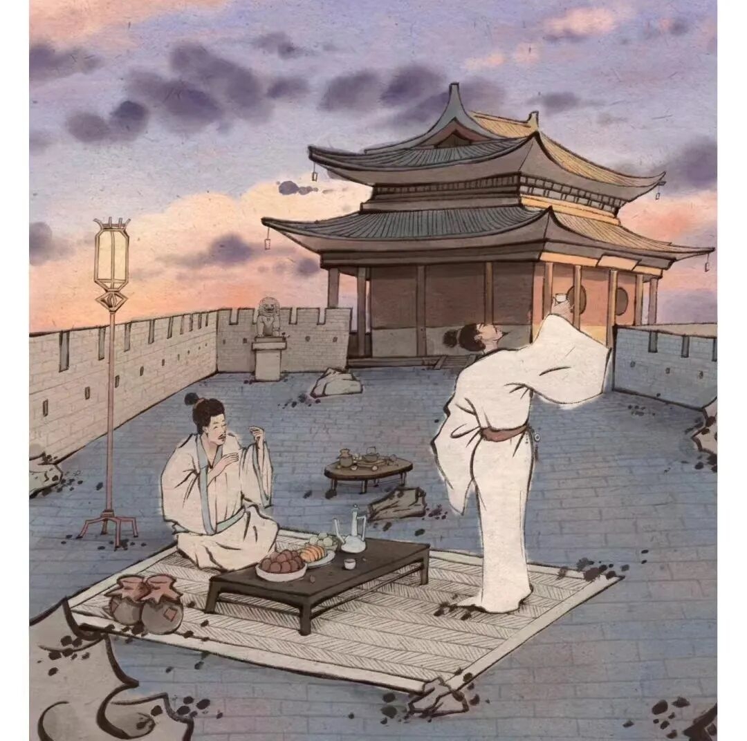 客有为余话登天坛遇雨之状因以赋之//刘禹锡